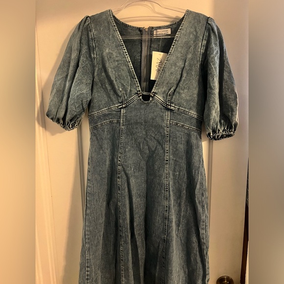 zoco Dresses & Skirts - Denim Blue Midi Dress
